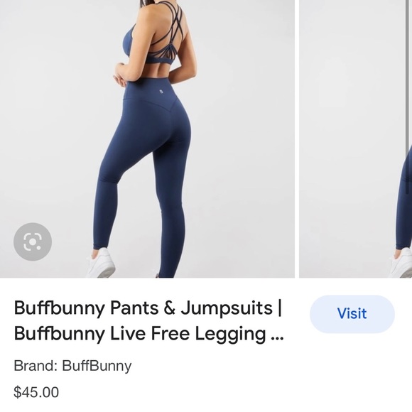 Buffbunny Live Free Navy Leggings - Picture 1 of 4